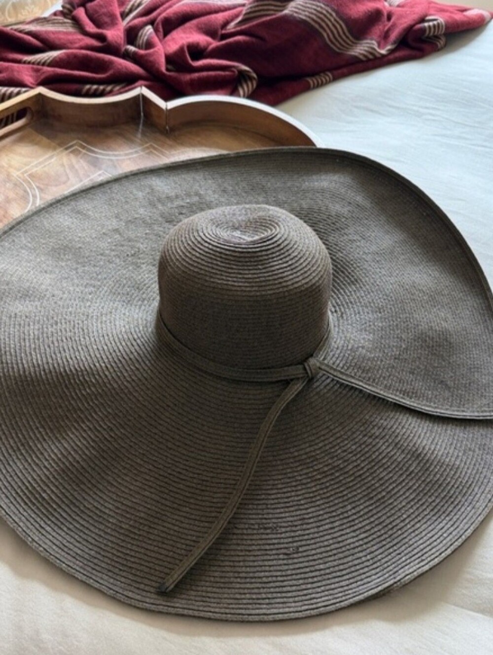 San Diego Hat Company Wide Brim Sun Hat in Taupe
